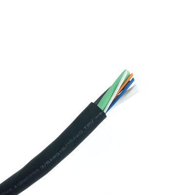 Cable di cablaggio per apparecchiature flessibili multicore protetto con guaina UL20236 PUR con tensione nominale 600V e resistenza all'olio