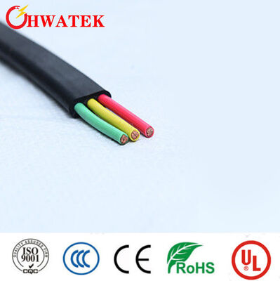 Cavo piatto flessibile a tre nuclei XLPE industriale con tensione nominale di 300 V