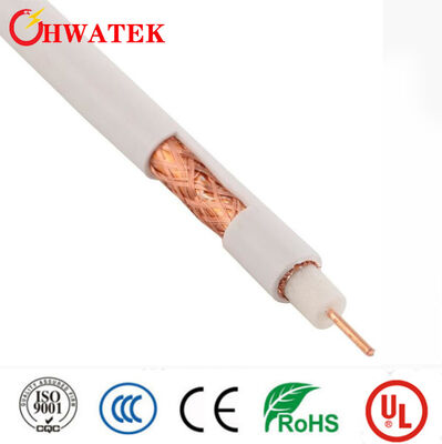 Cavo coassiale Rg59 3.0-5.3mm JIS con schermatura a treccia, impedenza 75±5Ω e guaina in PVC per telecamere CCTV
