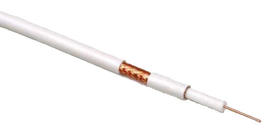 Cavo coassiale Rg59 3.0-5.3mm JIS con schermatura a treccia, impedenza 75±5Ω e guaina in PVC per telecamere CCTV