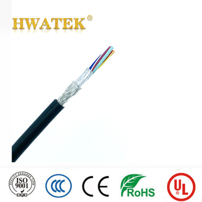 Cavo di alimentazione schermato intrecciato in PVC UL2464 24-28AWG 300V per uso industriale