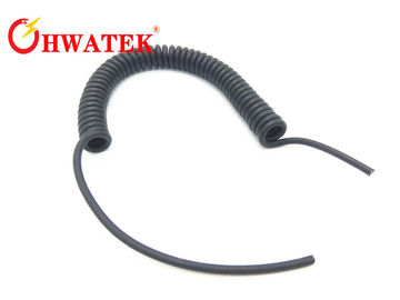 Cavo elettrico a spirale ritrattabile schermato con la guaina esterna di PUR per il veicolo