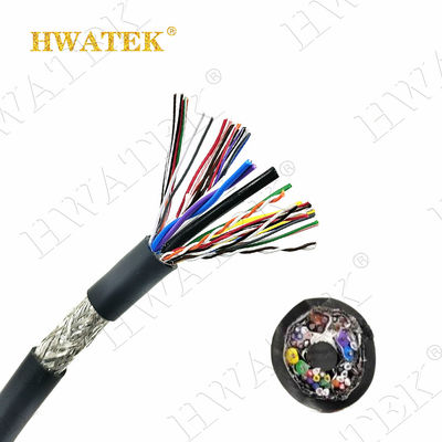 UL20276 Rame di rame in scatola 6C×28AWG+ 1P x 28AWG intrecciato 80°C 30V PP giacca isolante in PVC Cavo